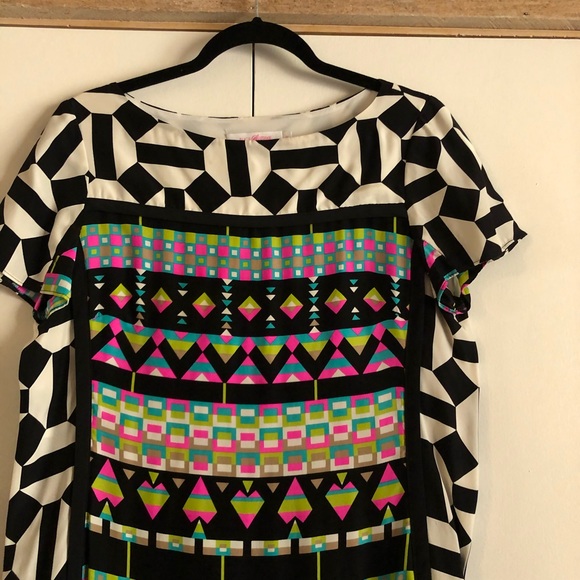 Alex and Trixie Geometric Pattern Mini Dress - Picture 2 of 5